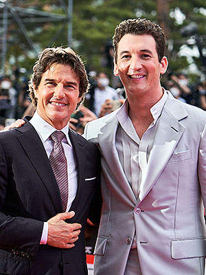 Tom Cruise and Miles Teller