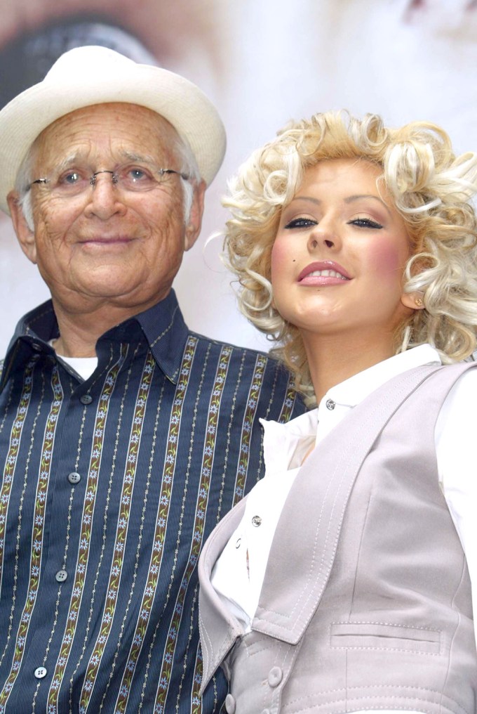 Norman Lear & Christina Aguilera Unveil Her Billboard