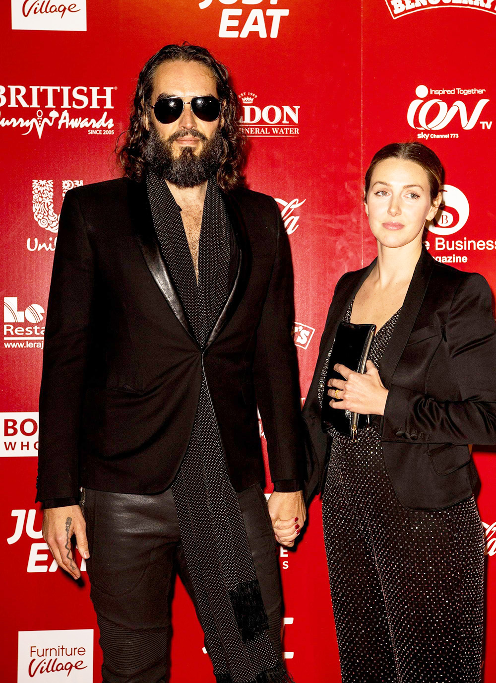 Russell Brand and Laura Gallacher
British Curry Awards, London, UK - 26 Nov 2018