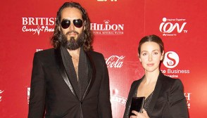 Russell Brand and wife Lauren Brand