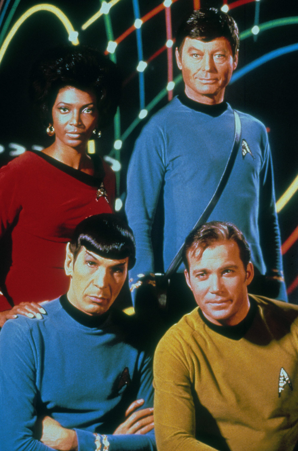 Editorial use only. No book cover usage.
Mandatory Credit: Photo by Moviestore/Shutterstock (1602309a)
Star Trek ,  Nichelle Nichols,  Leonard Nimoy,  Deforest Kelley,  William Shatner
Film and Television