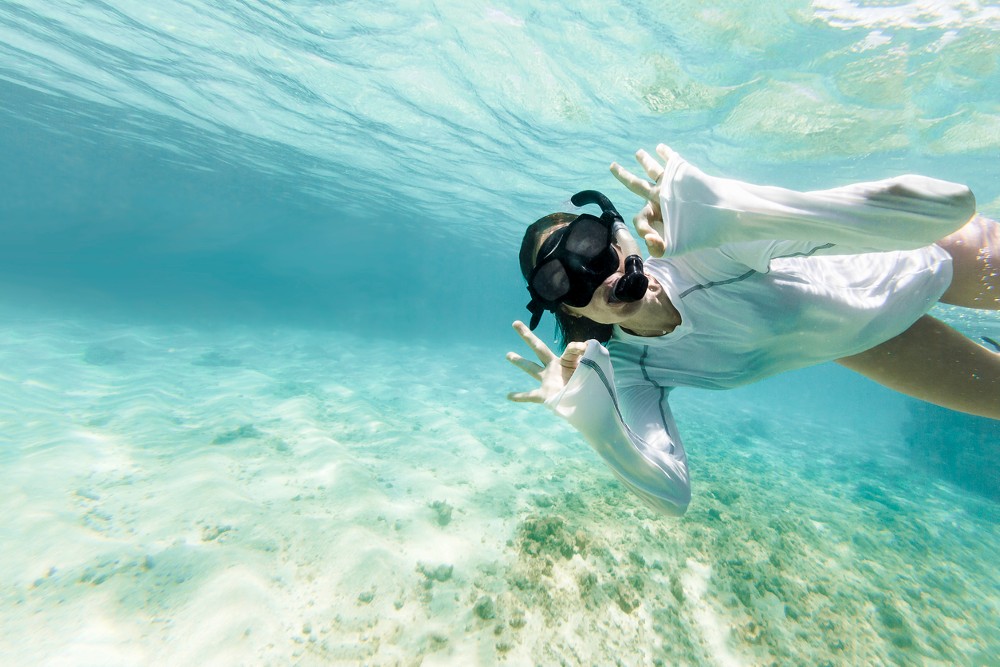 highly rated women's swim shirt