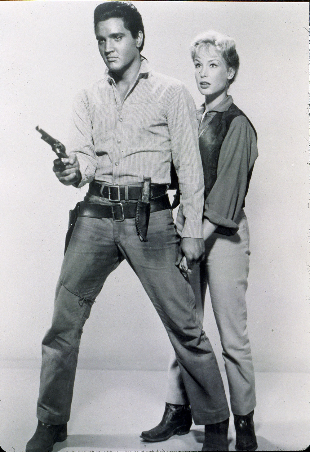 Editorial use onlyMandatory Credit: Photo by Snap/Shutterstock (390927jp)FILM STILLS OF 'FLAMING STAR' WITH 1960, BARBARA EDEN, ELVIS PRESLEY, DON SIEGEL IN 1960VARIOUS