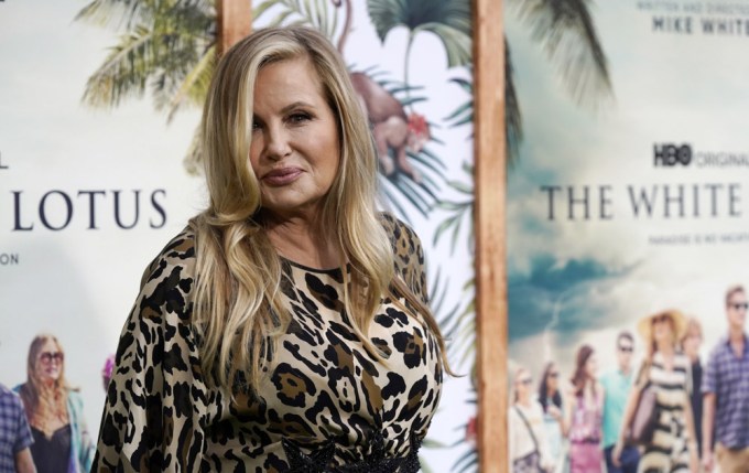 Jennifer Coolidge in animal print