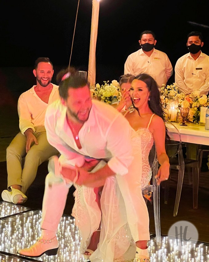 Scheana Shay & Brock Davies Tear Up The Dance Floor At Their Reception