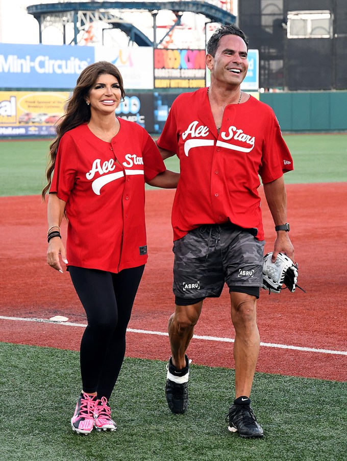 Teresa Giudice & Luis Ruelas At An NYC Charity Softball Game