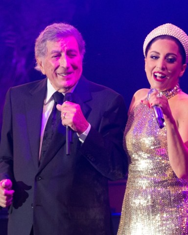 Brussels, GERMANY  - American crooner Tony Bennett announces his battle with Alzheimer's disease. 

Pictured: Lady Gaga and Tony Bennett at a press conference at Brussels city hall before their duet on the Grand-Place, on the occasion of the release of their joint album " Cheek to cheek "in Brussels, Germany. 

**SHOT ON 09/22/2014**

Pictured: Lady Gaga, Tony Bennett

BACKGRID USA 1 FEBRUARY 2021 

BYLINE MUST READ: Best Image / BACKGRID

USA: +1 310 798 9111 / usasales@backgrid.com

UK: +44 208 344 2007 / uksales@backgrid.com

*UK Clients - Pictures Containing Children
Please Pixelate Face Prior To Publication*