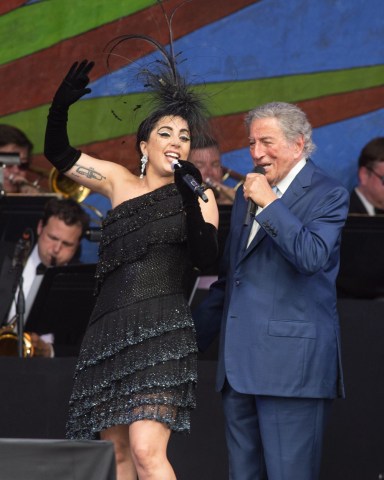 Tony Bennett and Lady Gaga
2015 New Orleans Jazz & Heritage Festival, New Orleans, America - 26 Apr 2015