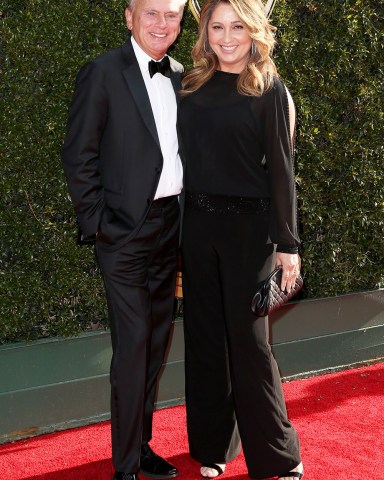 Pat Sajak and Lesly Brown
Daytime Creative Arts Emmy Awards Gala, Arrivals, Los Angeles, USA - 28 Apr 2017