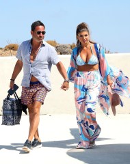 Mykonos, GREECE  - *EXCLUSIVE*  - Newly married Original cast member of The Real Housewives of New Jersey Teresa Giudice and husband Luis 'Louie' Ruelas are pictured traveling in style as they are seen enjoying a Helicopter ride on their Honeymoon in Mykonos.

**SHOT ON 08/14/2022**

Pictured: Teresa Giudice, Luis 'Louie' Ruelas

BACKGRID USA 22 AUGUST 2022 

USA: +1 310 798 9111 / usasales@backgrid.com

UK: +44 208 344 2007 / uksales@backgrid.com

*UK Clients - Pictures Containing Children
Please Pixelate Face Prior To Publication*