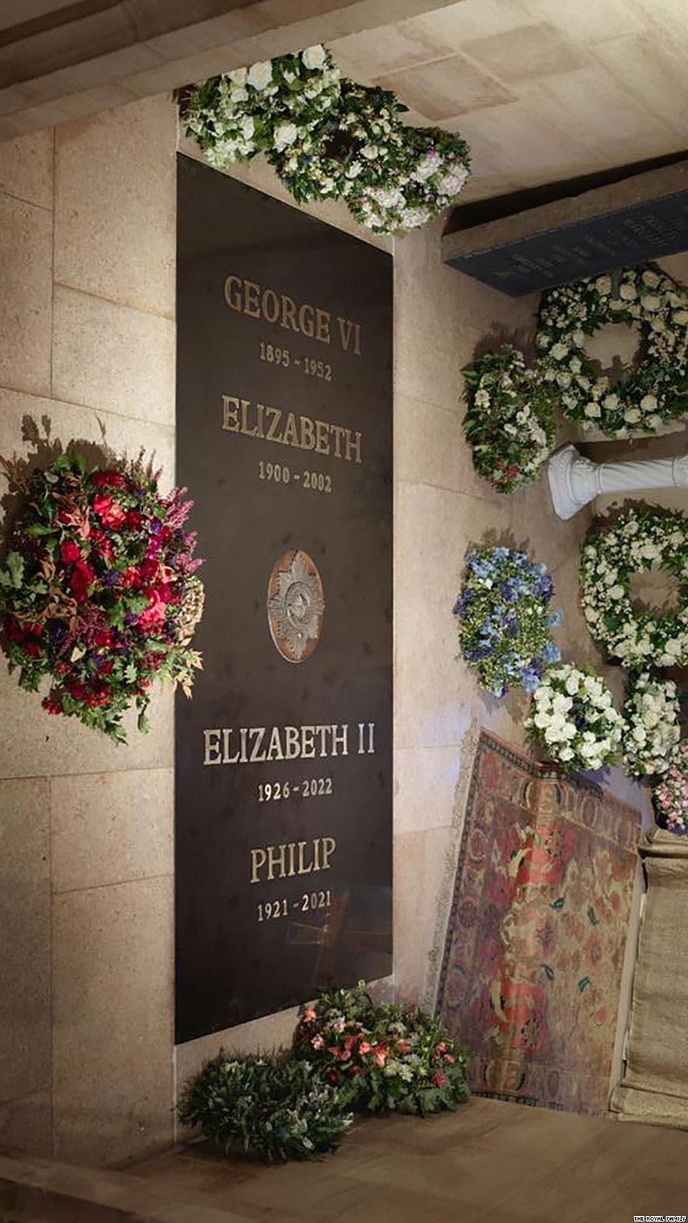 Queen Elizabeth II Ledger Stone In Windsor Castle