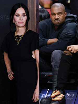 Kanye West & Courteney Cox