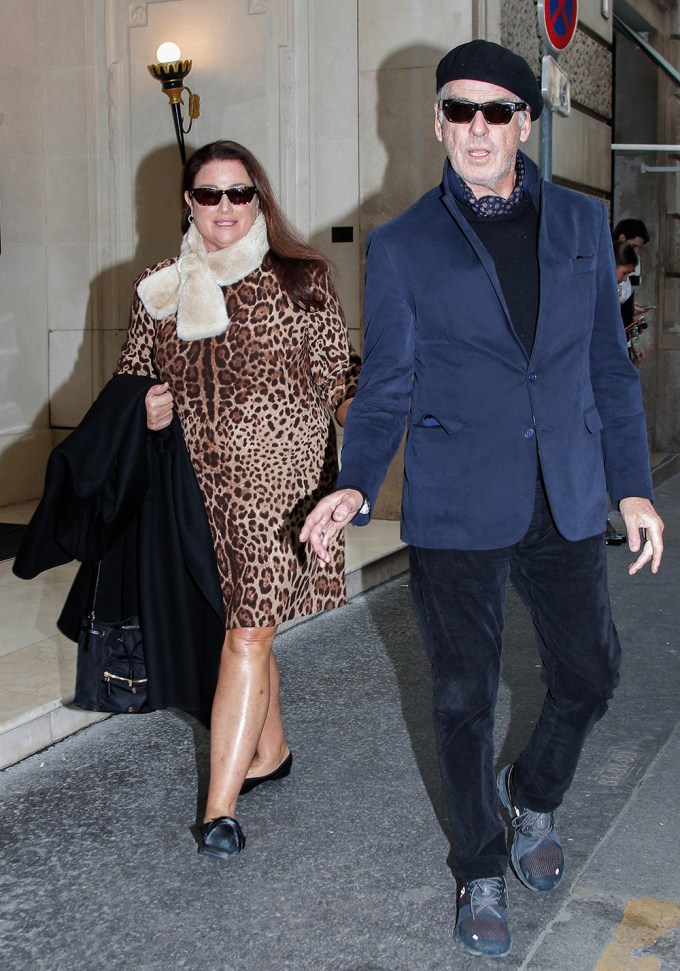 Pierce Brosnan & Keely Shaye Smith Take Over Paris