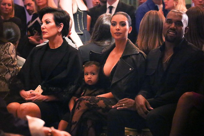 Kim & Kanye West with North West