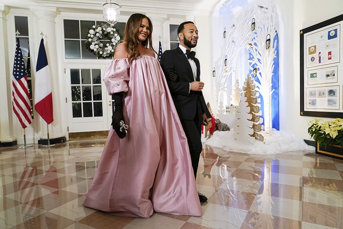 Chrissy Teigen & John Legend at the White House