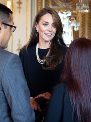 Kate Middleton in pearls