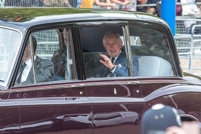 King Charles Arrives At Buckingham Palace