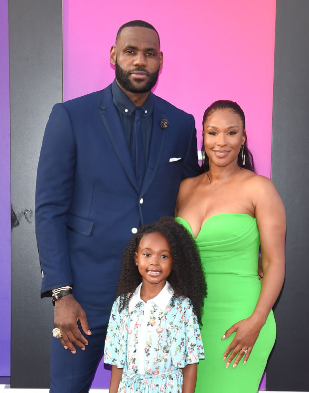 LeBron, Savannah, and Zhuri James