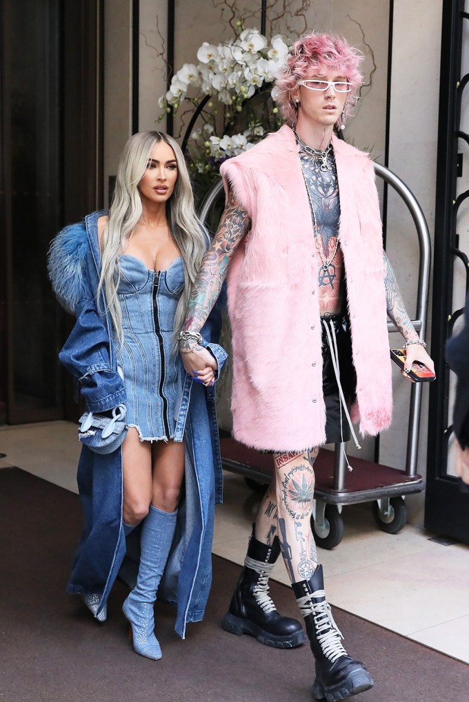 Megan Fox & Machine Gun Kelly at Paris Fashion Week