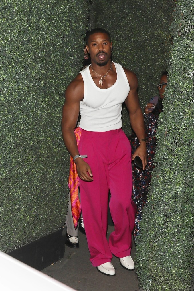 Michael B. Jordan at Beyonce’s 41st Birthday