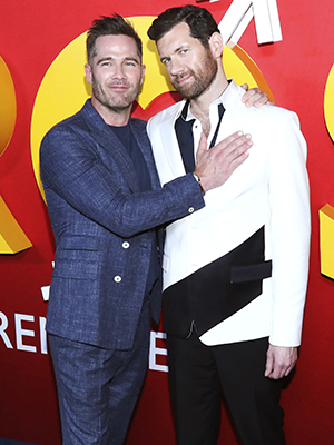 Luke Macfarlane, left, and Billy Eichner attend the premiere of "Bros" at AMC Lincoln Square, in New YorkNY Premiere of "Bros", New York, United States - 20 Sep 2022