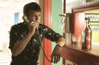 A FRIEND OF THE FAMILY -- “Son of Perdition” Episode 106 -- Pictured: (l-r) Jake Lacy as Robert "B" Berchtold -- (Photo by: Fernando Decillis/Peacock)