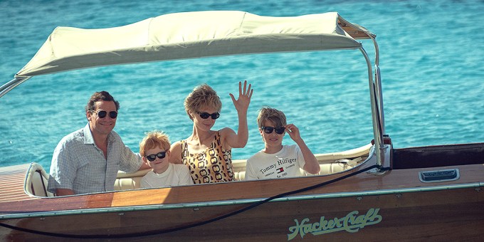 Dominic West & Elizabeth Debicki With The Young Princes