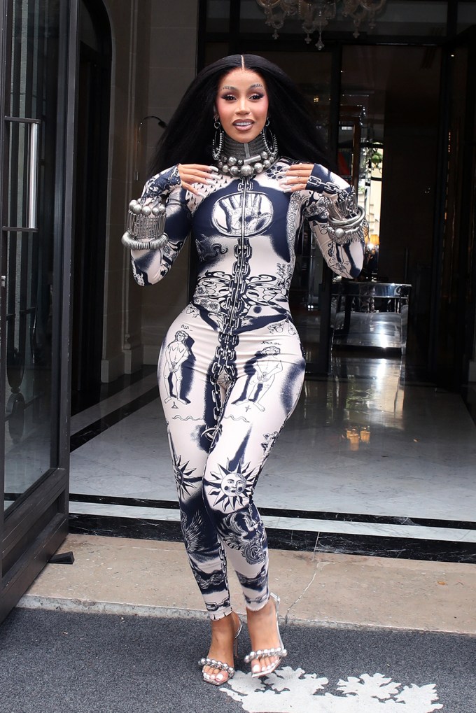 Cardi B At Paris Fashion Week