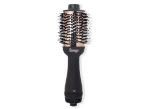 A black hair drying brush.