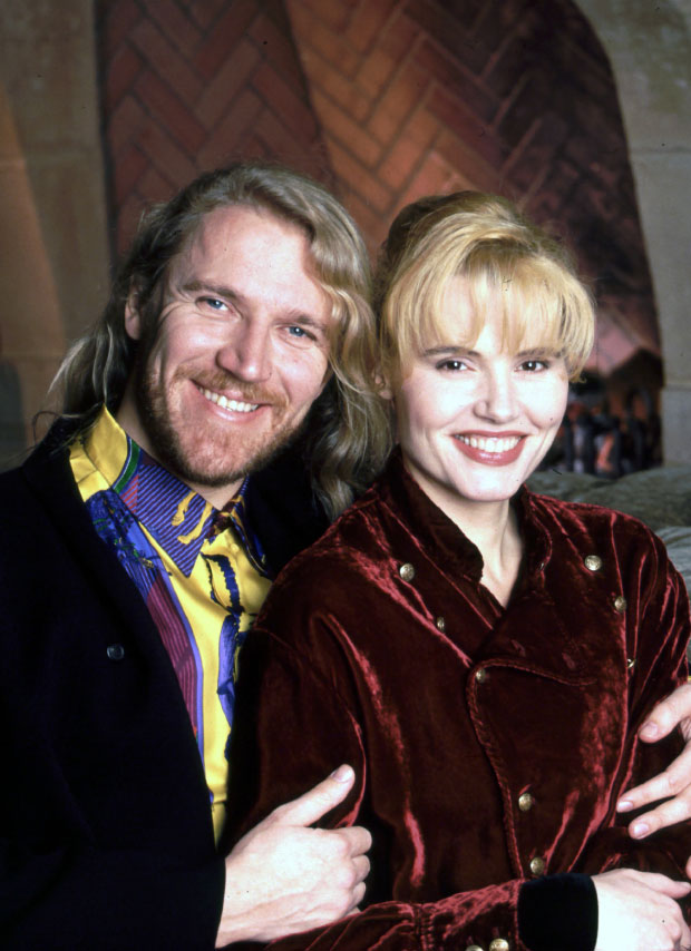 Geena Davis and Renny Harlin