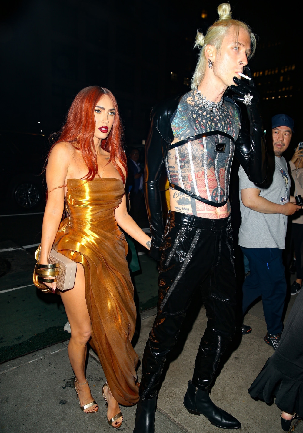 Machine Gun Kelly and Megan Fox arrive at TIME100 Next Gala in NYC