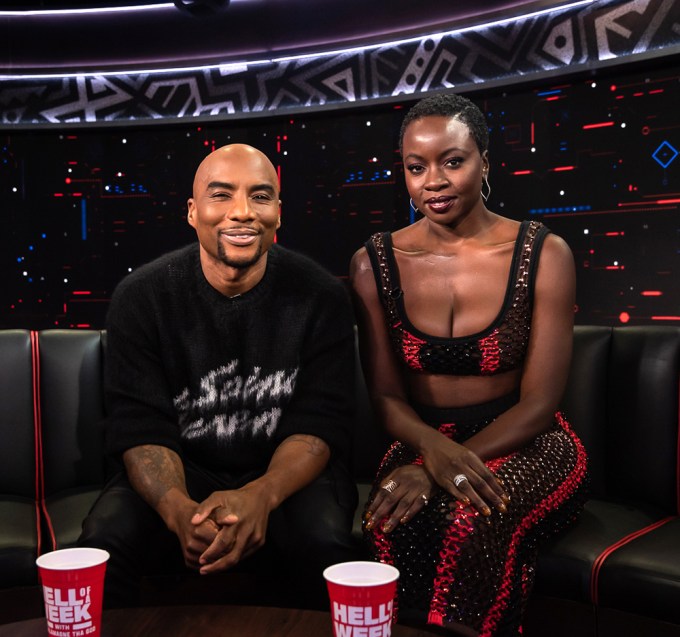 Danai Gurira and Charlamagne Tha God