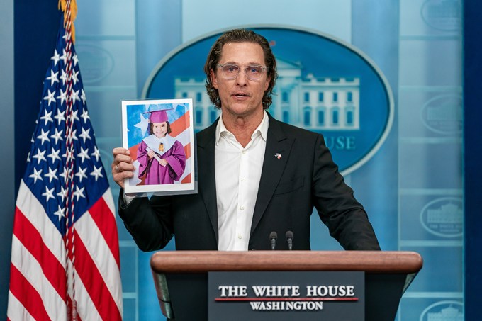 Matthew McConaughey at the White House