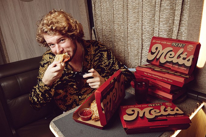 Yung Gravy Enjoys A Pizza Party For One On His Tour Bus With Pizza Hut