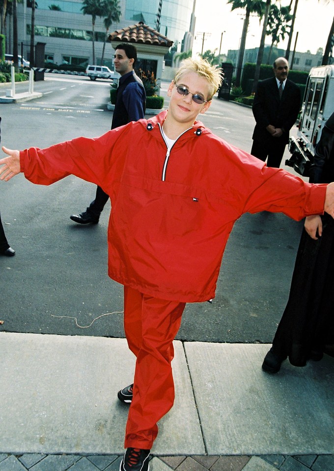 Aaron Carter at a premiere