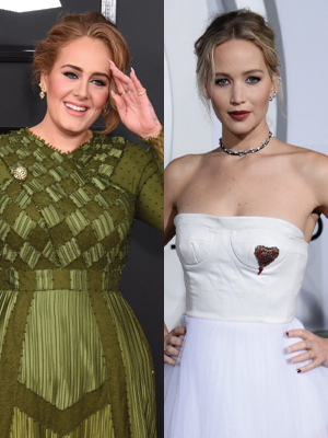 Adele, Jennifer Lawrence