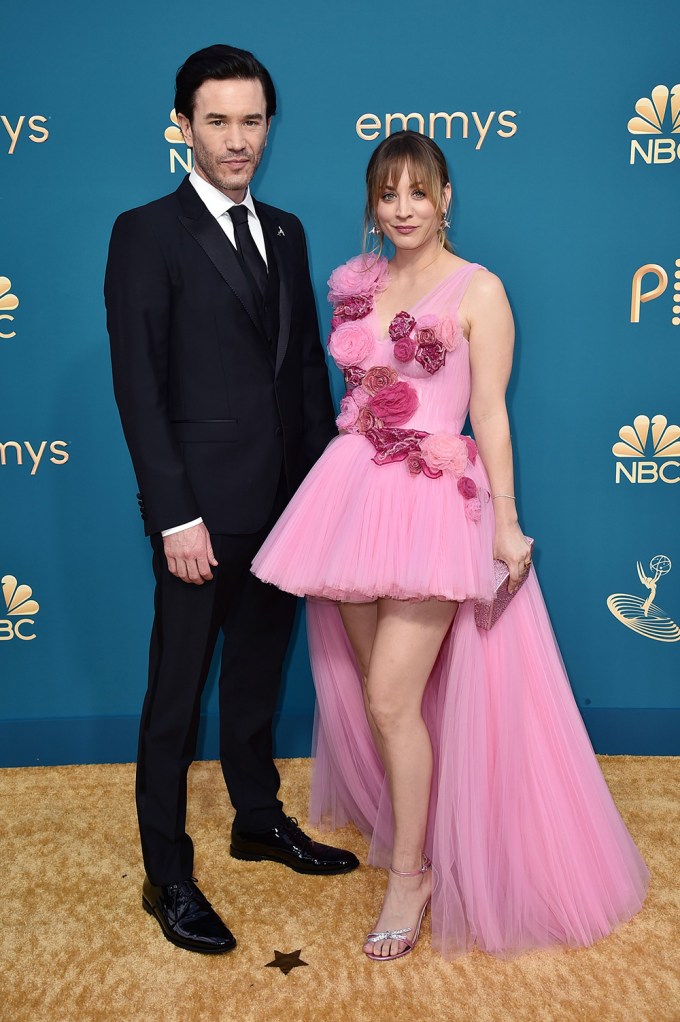 Kaley Cuoco & Tom Pelphrey on the Emmys Red Carpet