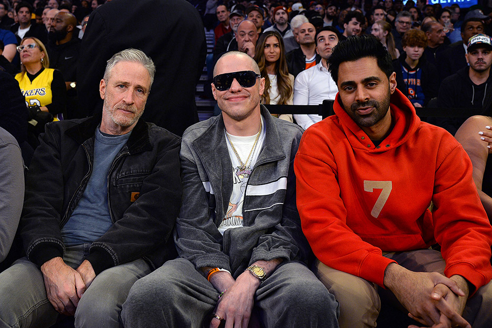 Jon Stewart, Pete Davidson, Hasan Minhaj
Los Angeles Lakers v New York Knicks, New York, USA - 31 Jan 2023