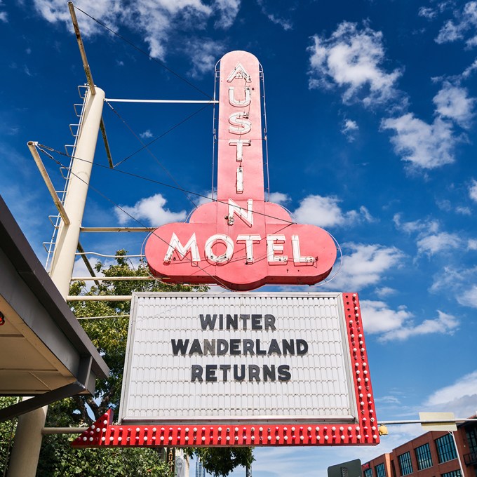 WINTER WANDERLAND AT AUSTIN MOTEL