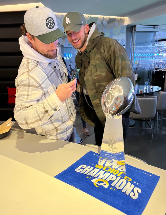 Photos of Bachelor Nation’s Johnny DePhillipo & Erich Schwer at Rams Suite