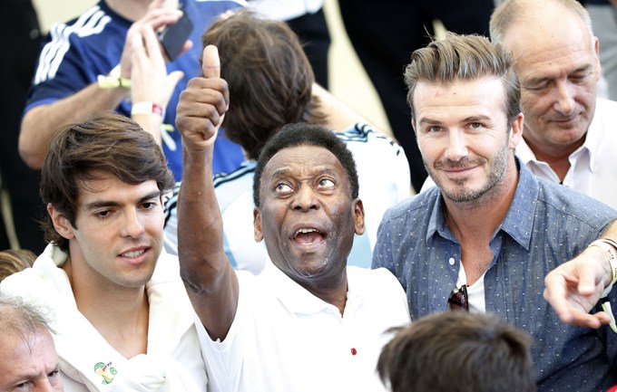 Kaka, Pelé & Beckham in 2014