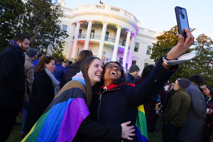 People Celebrate The Respect For Marriage Act