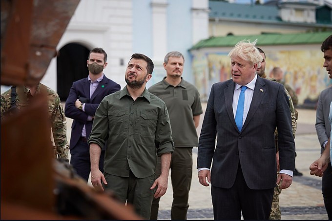 Volodymyr Zelenskyy & Boris Johnson