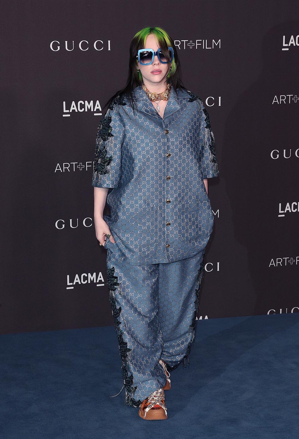 2019 LACMA Art+Film Gala. 02 Nov 2019 Pictured: Billie Eilish. Photo credit: Jen Lowery / MEGA TheMegaAgency.com +1 888 505 6342 (Mega Agency TagID: MEGA540875_001.jpg) [Photo via Mega Agency]