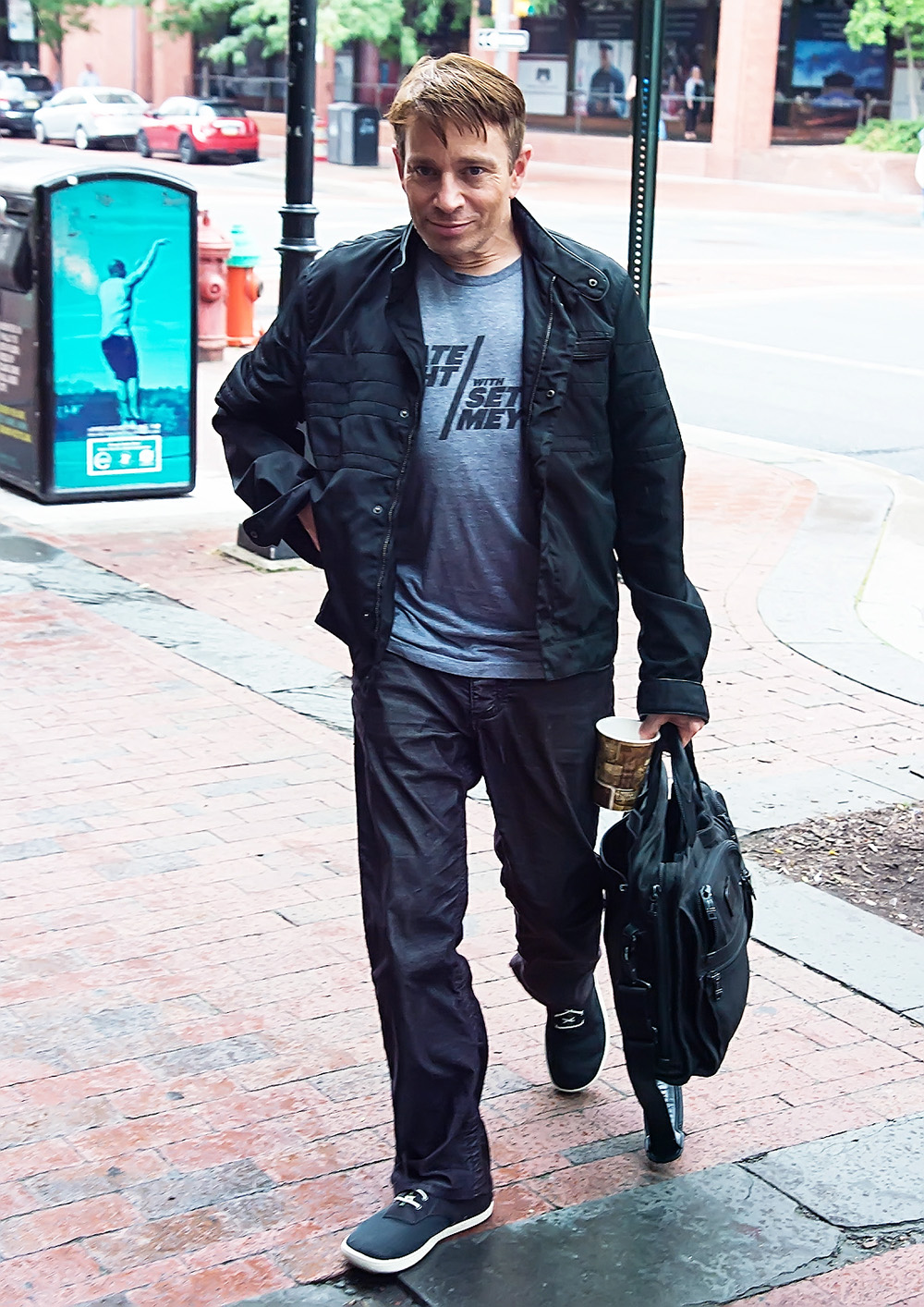 Chris Kattan arrives at Fox 29 'Good Day' show in Philadelphia