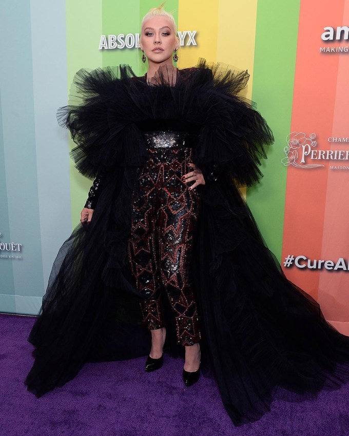 Christina Aguilera at the 2019 amfAR Gala