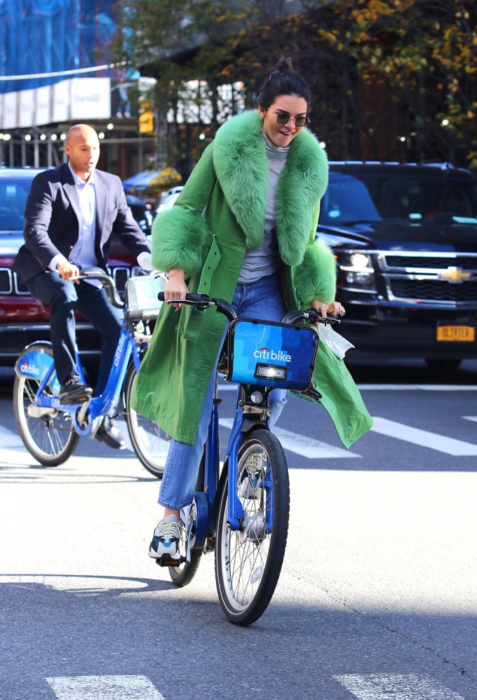 Kendall Jenner on a Bike Ride