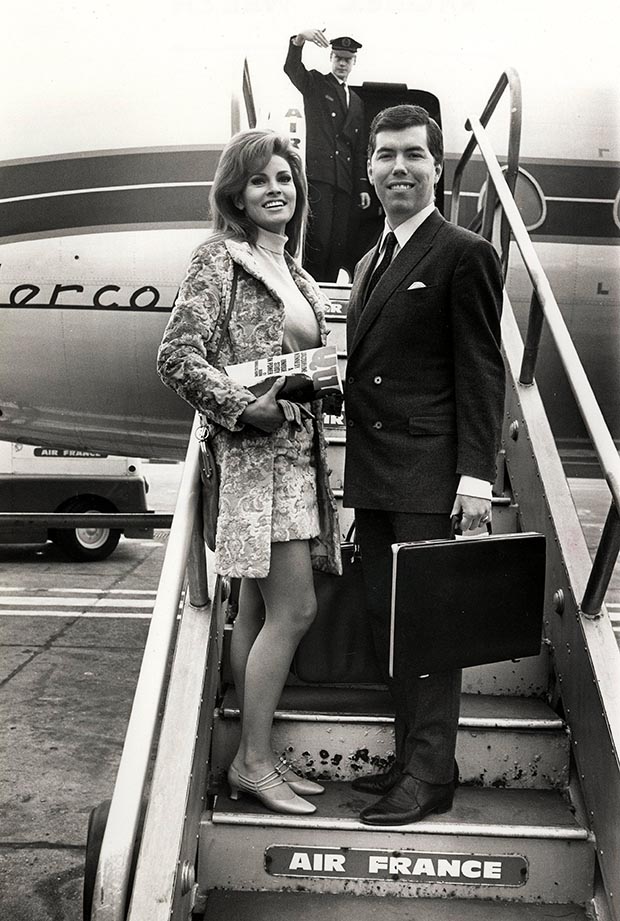 Raquel Welch and Patrick Curtis