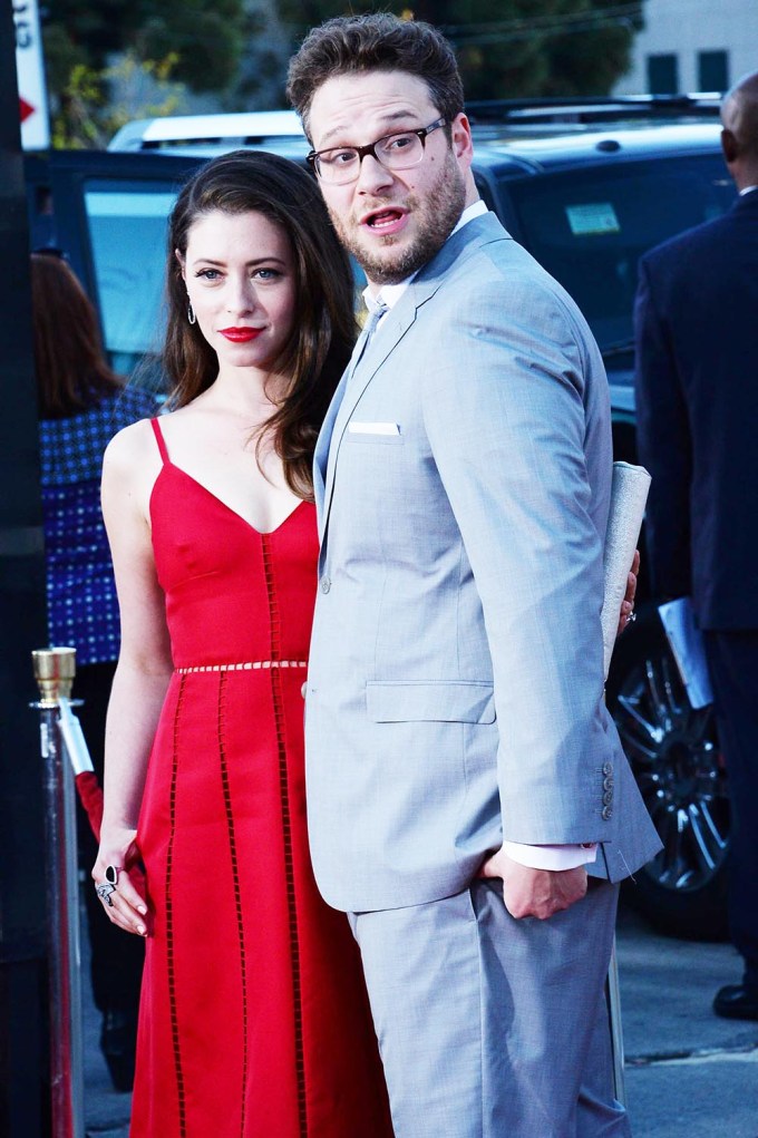 Seth Rogen & Lauren Miller At ‘Neighbors’ Premiere