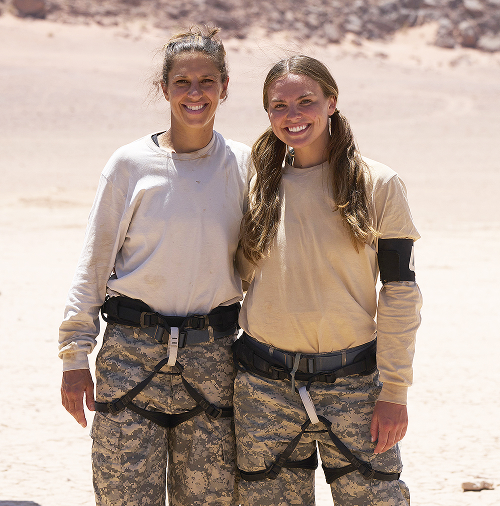 SPECIAL FORCES: WORLD'S TOUGHEST TEST: L-R: Carli Lloyd and Hannah Brown in the “Interrogation” season finale episode of SPECIAL FORCES: WORLD'S TOUGHEST TEST airing Wednesday, March 1 (9:00-10:00 PM ET/PT) on FOX. CR: Pete Dadds / FOX. ©2022 FOX Media LLC.